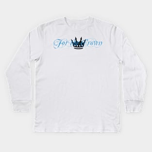 Charlotte FC For the Crown Kids Long Sleeve T-Shirt